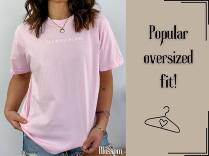 Comfort Colors Beach Life Shirt For Women Coastal Shirt For Mother's Day Summer Tshirt Beach T-shirt For Women Sun Sand Salt Tee For Beach
