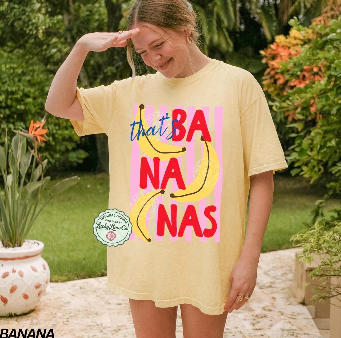 That's Bananas Shirt, Summer Fruit Tshirt, Food Pun Shirt, Retro Graphic Tee, Banana Graphic Tee, Trendy Summer Shirt, Comfort Colors®