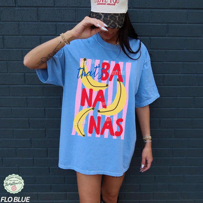 That's Bananas Shirt, Summer Fruit Tshirt, Food Pun Shirt, Retro Graphic Tee, Banana Graphic Tee, Trendy Summer Shirt, Comfort Colors®