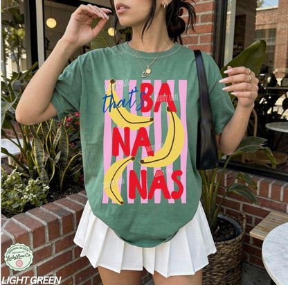 That's Bananas Shirt, Summer Fruit Tshirt, Food Pun Shirt, Retro Graphic Tee, Banana Graphic Tee, Trendy Summer Shirt, Comfort Colors®