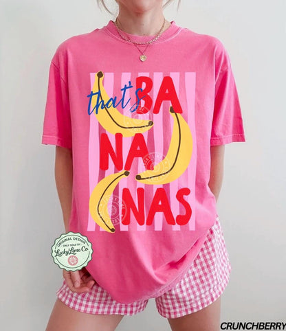 That's Bananas Shirt, Summer Fruit Tshirt, Food Pun Shirt, Retro Graphic Tee, Banana Graphic Tee, Trendy Summer Shirt, Comfort Colors®