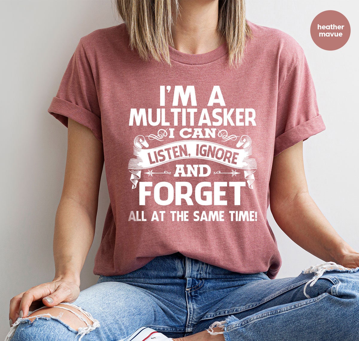 Sarcastic T-Shirt, Careless T Shirt, Attitude Shirt, Funny Awkward TShirt, Sassy Girl Shirt, Dark Humor Shirt, I'm A Multitasker Shirt