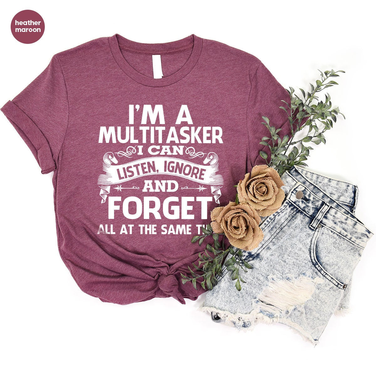 Sarcastic T-Shirt, Careless T Shirt, Attitude Shirt, Funny Awkward TShirt, Sassy Girl Shirt, Dark Humor Shirt, I'm A Multitasker Shirt