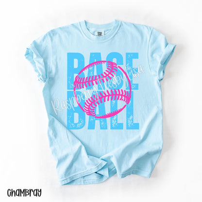 Baseball Comfort Colors® Shirt, Cute Baseball Tshirt, Trendy Baseball Tee, Oversized Baseball Shirt, Gift for Baseball Mom