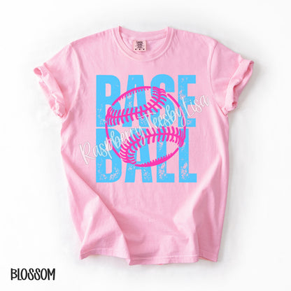 Baseball Comfort Colors® Shirt, Cute Baseball Tshirt, Trendy Baseball Tee, Oversized Baseball Shirt, Gift for Baseball Mom