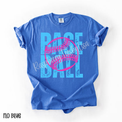 Baseball Comfort Colors® Shirt, Cute Baseball Tshirt, Trendy Baseball Tee, Oversized Baseball Shirt, Gift for Baseball Mom