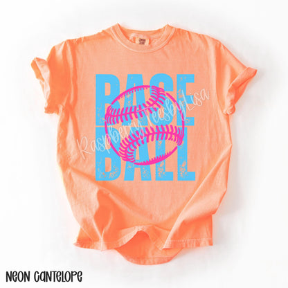 Baseball Comfort Colors® Shirt, Cute Baseball Tshirt, Trendy Baseball Tee, Oversized Baseball Shirt, Gift for Baseball Mom