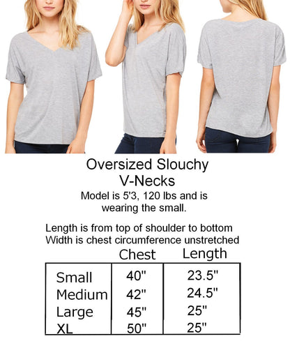Free Falling Shirt Oversized Slouchy V Neck Tee Loose tshirt hippie boho gift for her
