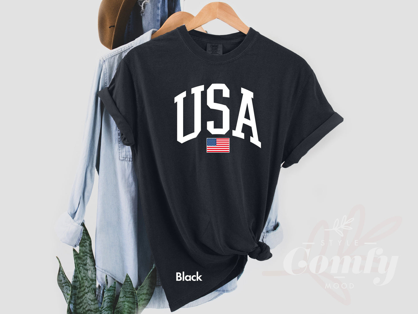 Comfort Colors USA Flag Shirt, Comfort Colors USA Christmas Gift, USA Comfort Colors Tshirt, 4 of July Usa Flag Tshirt, Independence Day Tee