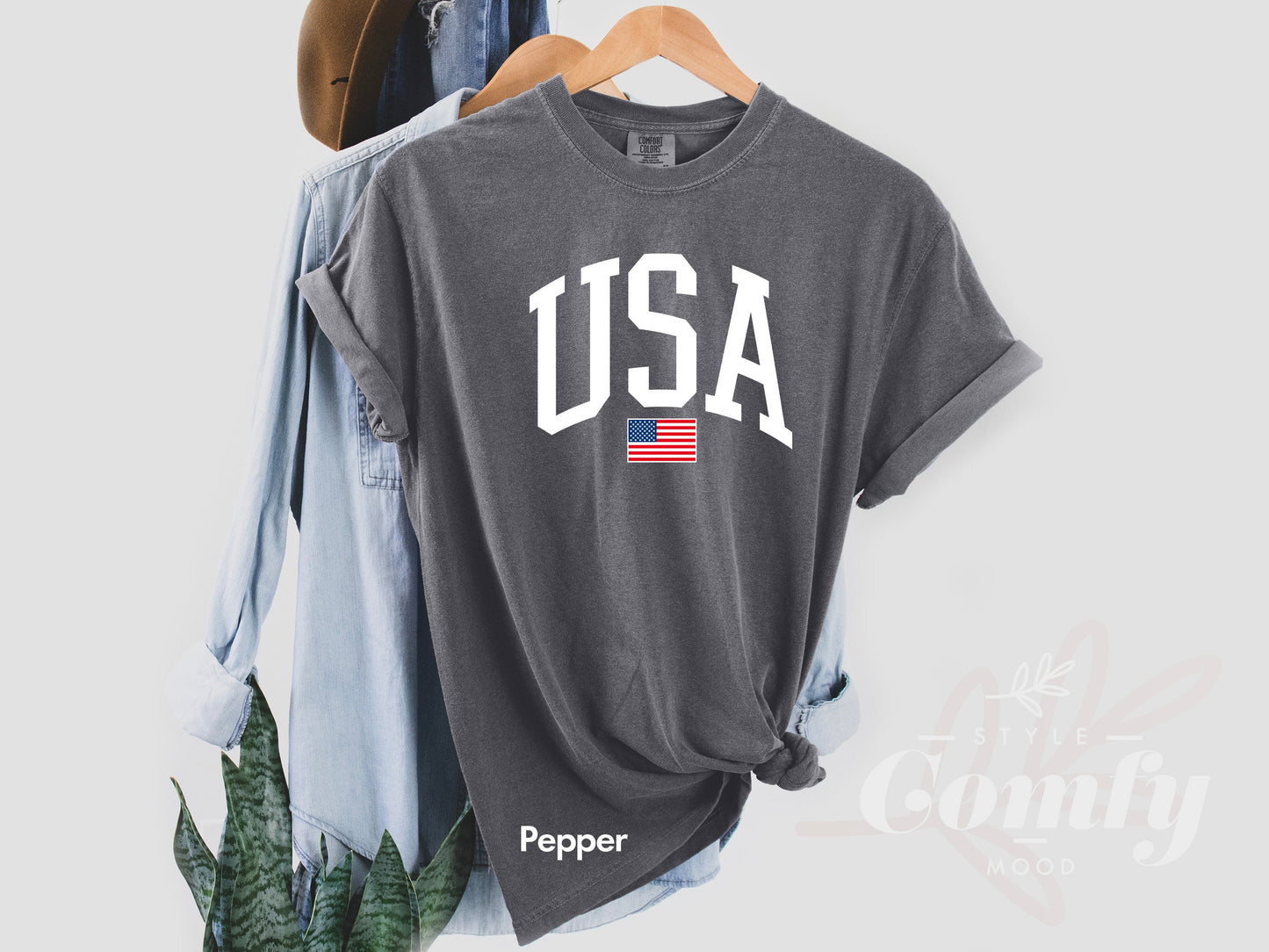 Comfort Colors USA Flag Shirt, Comfort Colors USA Christmas Gift, USA Comfort Colors Tshirt, 4 of July Usa Flag Tshirt, Independence Day Tee