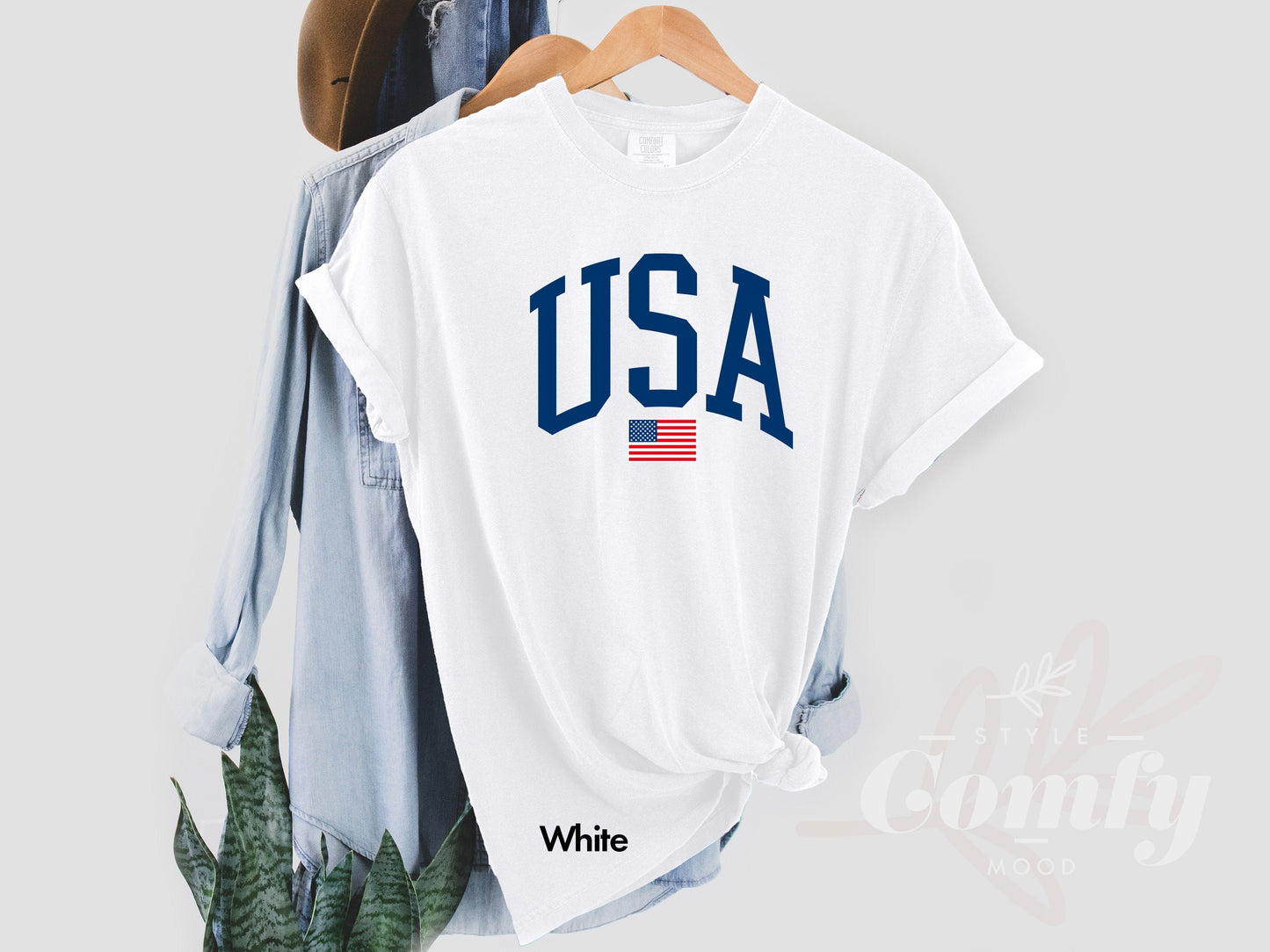 Comfort Colors USA Flag Shirt, Comfort Colors USA Christmas Gift, USA Comfort Colors Tshirt, 4 of July Usa Flag Tshirt, Independence Day Tee