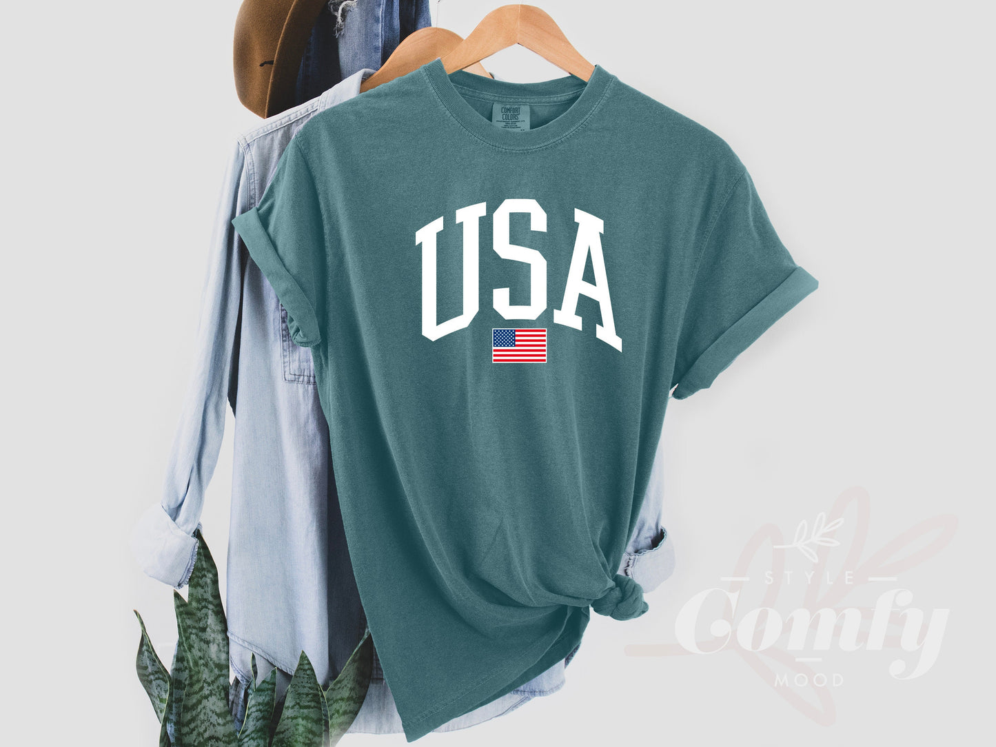 Comfort Colors USA Flag Shirt, Comfort Colors USA Christmas Gift, USA Comfort Colors Tshirt, 4 of July Usa Flag Tshirt, Independence Day Tee