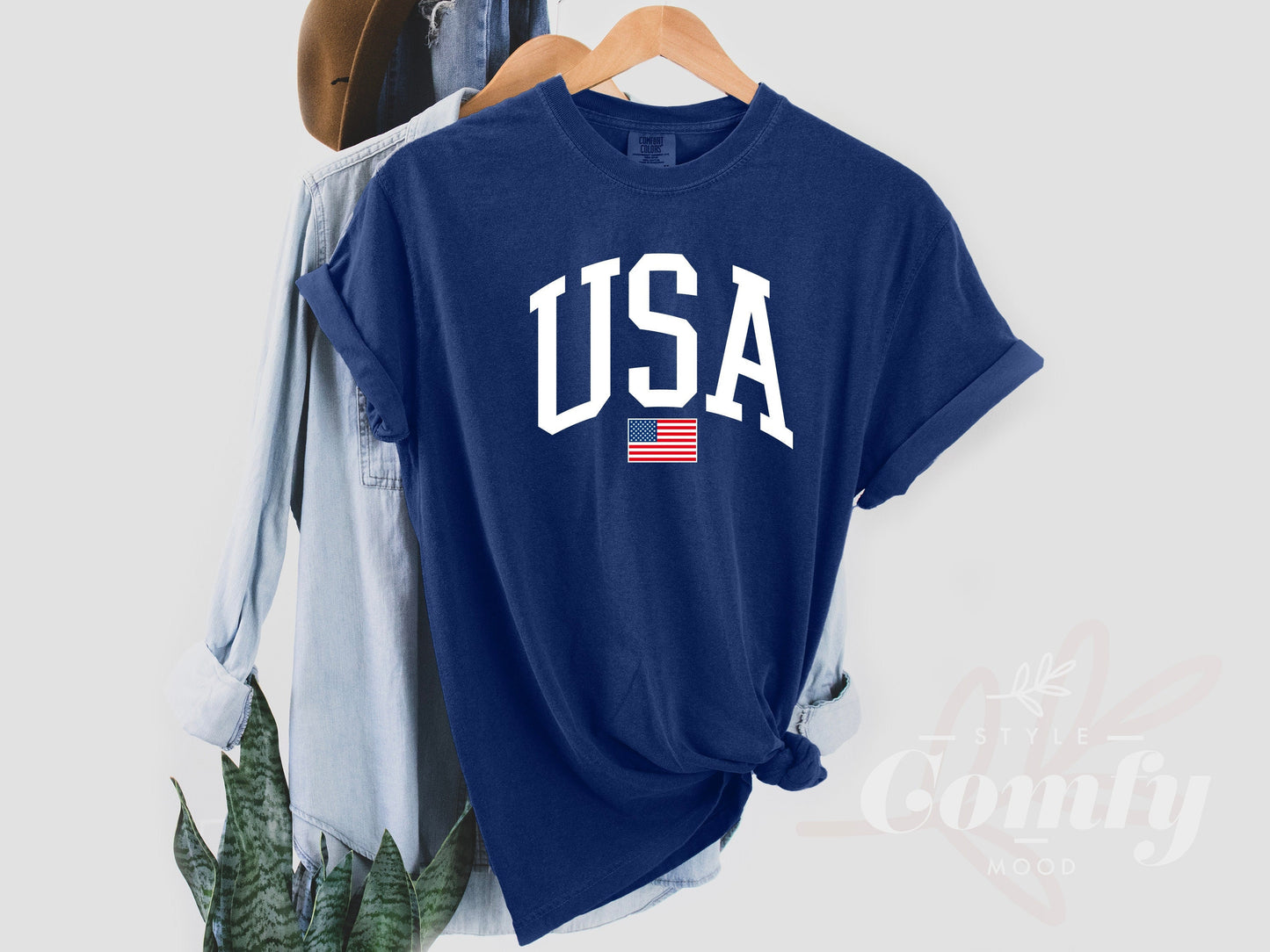 Comfort Colors USA Flag Shirt, Comfort Colors USA Christmas Gift, USA Comfort Colors Tshirt, 4 of July Usa Flag Tshirt, Independence Day Tee