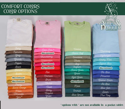 Embroidered Wildflowers Pocket Tee, Cottagecore Tshirt, Comfort Colors Pocket Tee, Flower Pocket TShirt, Embroidered Flower Shirt