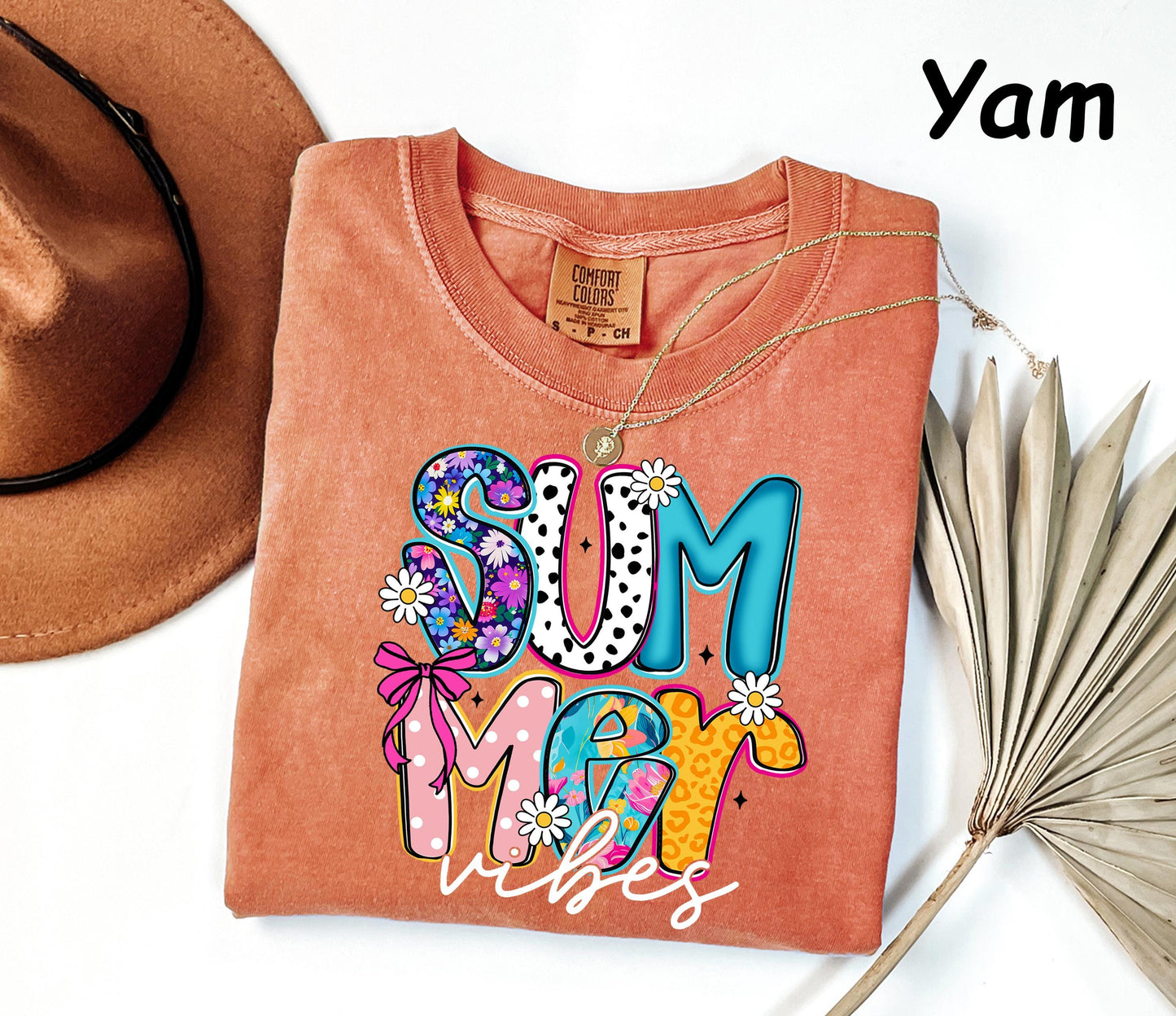 Comfort Colors® Summer Vibes Tshirt, Neon Trendy Summer Shirt, Summer Shirt, Distressed Beach Tee, Sunshine Shirt, 2026 Trendy Women's Shirt