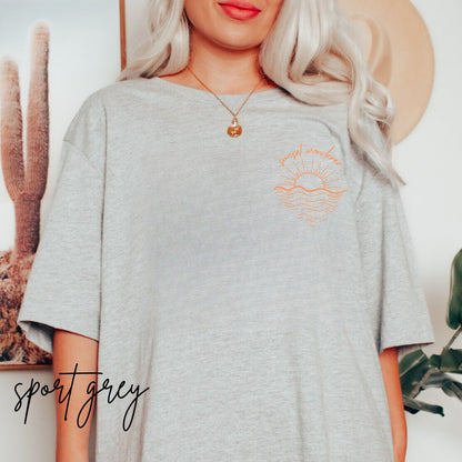Sunset Tshirt Trendy Beachy Shirts Coconut Girl Clothes Cute Summer Tees Trendy TS Graphics Tee Mermaidcore T-Shirts Oversized Tee Aesthetic