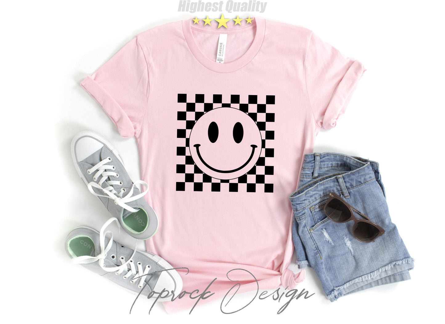 Smiley Face Shirt,Happy Face Sweatshirt,Smiley Face Checkered Shirt,Retro Shirt Women,Boho Shirt Girls,Trendy Vintage Shirt, Gift for her