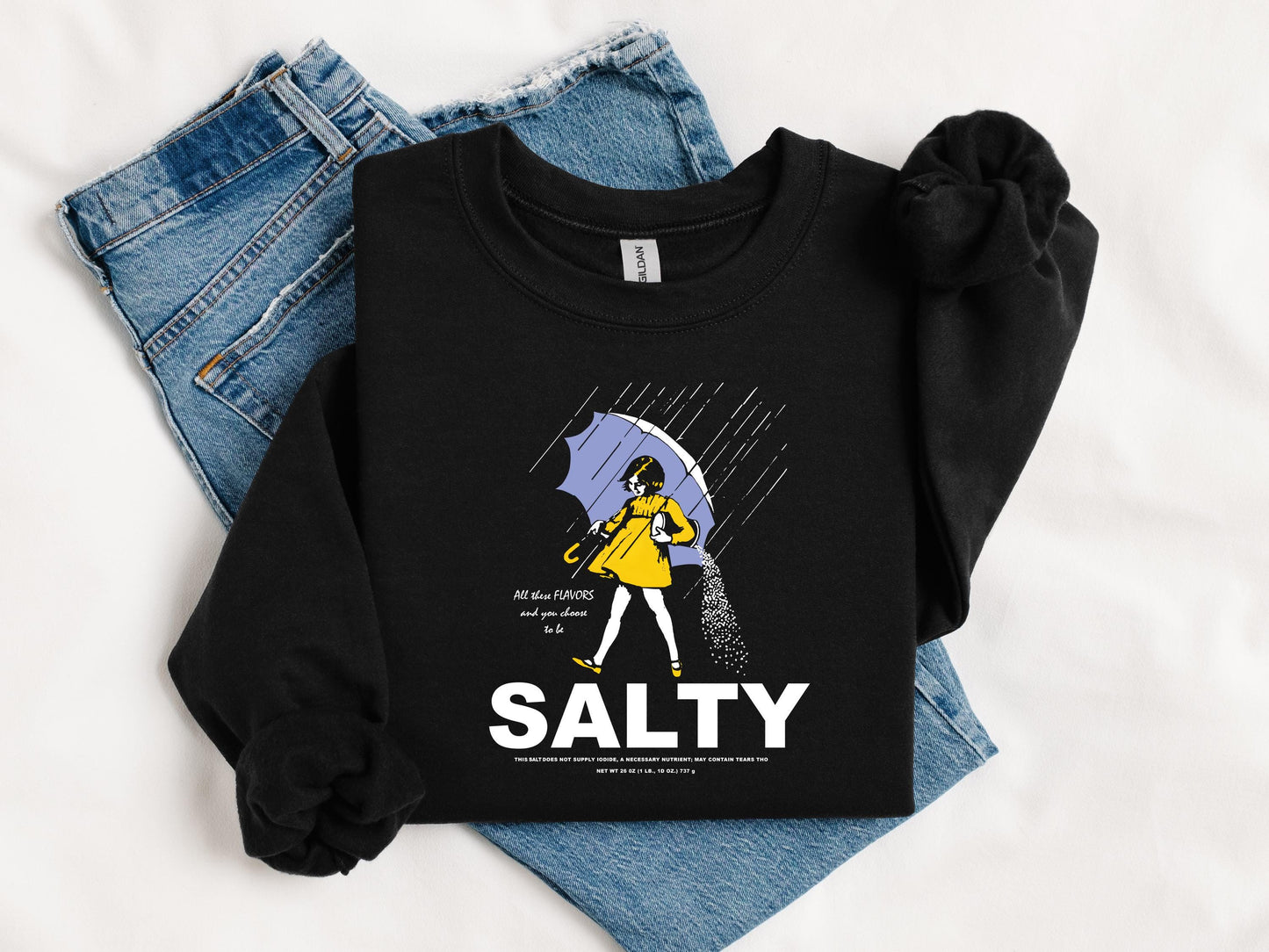 Stay Salty Girl Parody Shirt, Vintage Brand Spoof Tee, Funny Graphic Shirt, Retro Sarcastic Sweatshirt, Gift for Her, Womens Statement Tee