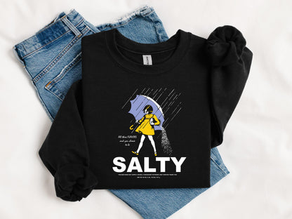 Stay Salty Girl Parody Shirt, Vintage Brand Spoof Tee, Funny Graphic Shirt, Retro Sarcastic Sweatshirt, Gift for Her, Womens Statement Tee