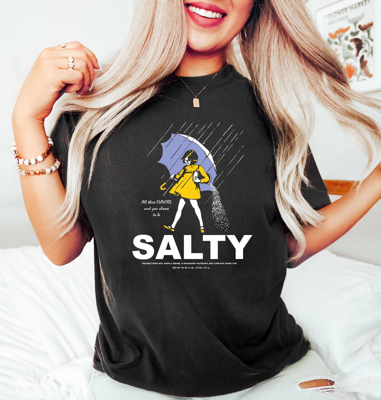 Stay Salty Girl Parody Shirt, Vintage Brand Spoof Tee, Funny Graphic Shirt, Retro Sarcastic Sweatshirt, Gift for Her, Womens Statement Tee